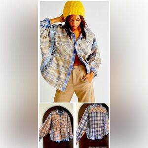 Free People | We The Free | Marfa Plaid Top | Size Small